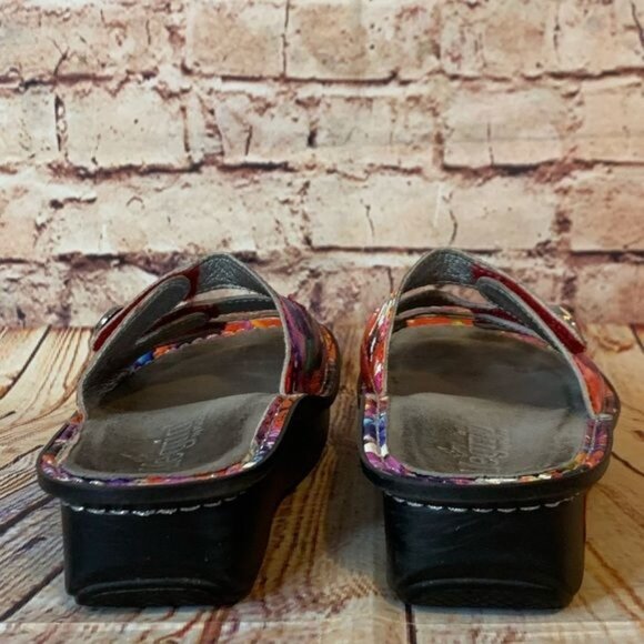Alegria Fiona Iris Colorful Floral Sandals F10-135 Sz 35/5 - Picture 5 of 8